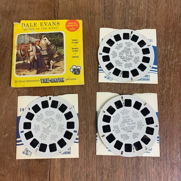 Dale Evans Queen of the‎ West VINTAGE 1955 Sawyer's View-master Reel Set - Picture 6 of 7